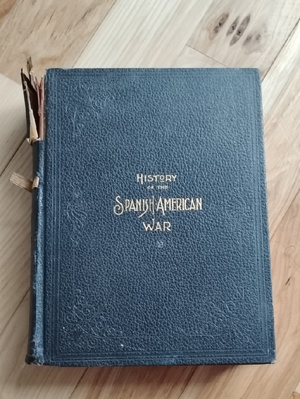History of the Spanish-American War - Dark Blue Hardcover Book